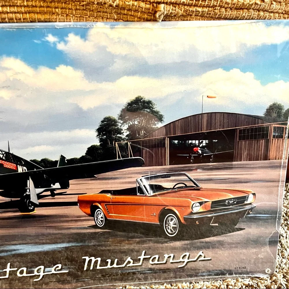 NEW Heavy Duty Steel Vintage Mustangs Metal Sign